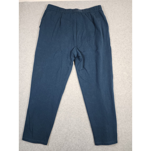 Eileen Fisher Women's Dark Turquois Straight Leg High Rise Pant Size L Business‎ - Picture 5 of 13